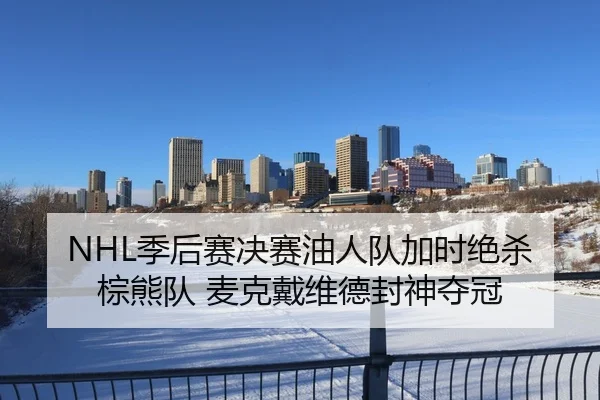 NHL季后赛决赛油人队加时绝杀棕熊队 麦克戴维德封神夺冠